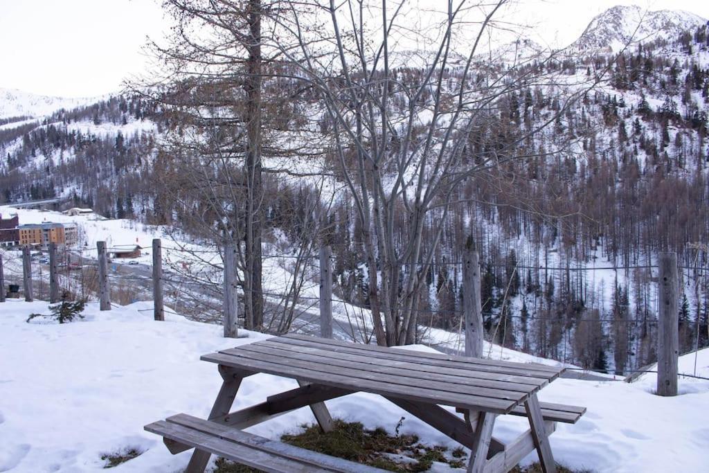Rez De Chalet, Sauna Exterieur, Wifi, 4-6 Pers, 50M2 Isola 2000 Exterior foto